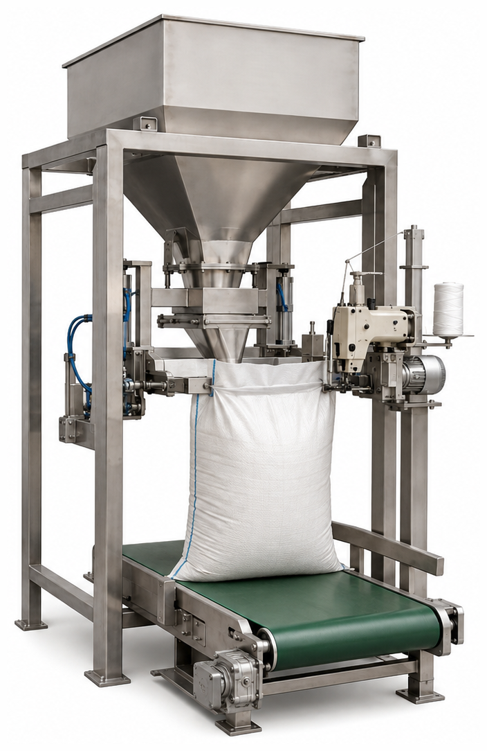 Automatic Sack Filling & Stitching Machine
